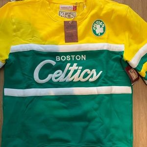 Boston Celtics Mitchell & Ness Pullover Sz 2XL